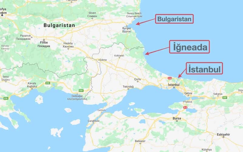 iğneada haritası