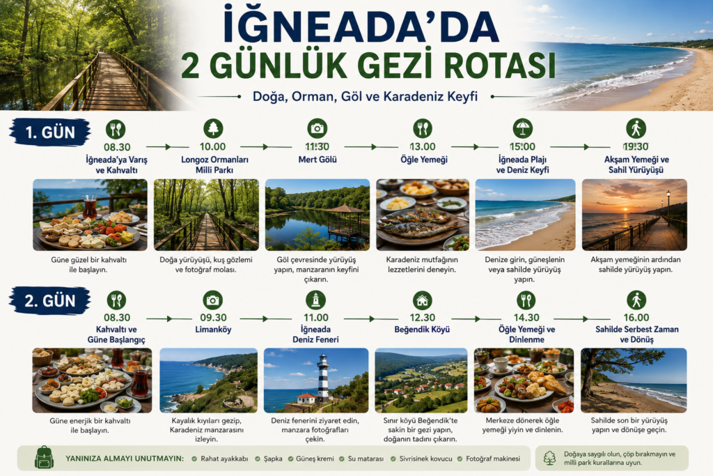 İğneada’da 2 Günlük Gezi Rotası