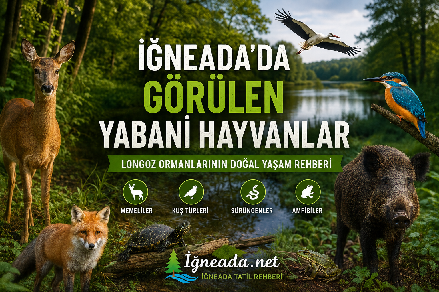 İğneada’da Görülen Yabani Hayvanlar