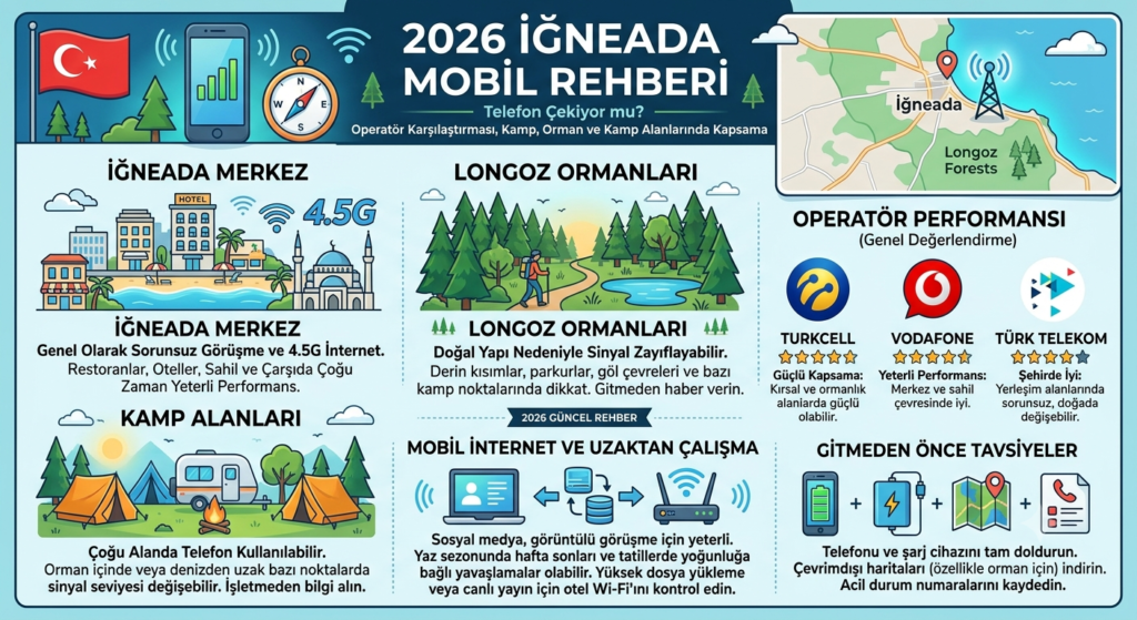 İğneada'da Telefon Çekiyor mu? 2026 Güncel Operatör Rehberi 1 İğneada'da Telefon Çekiyor mu